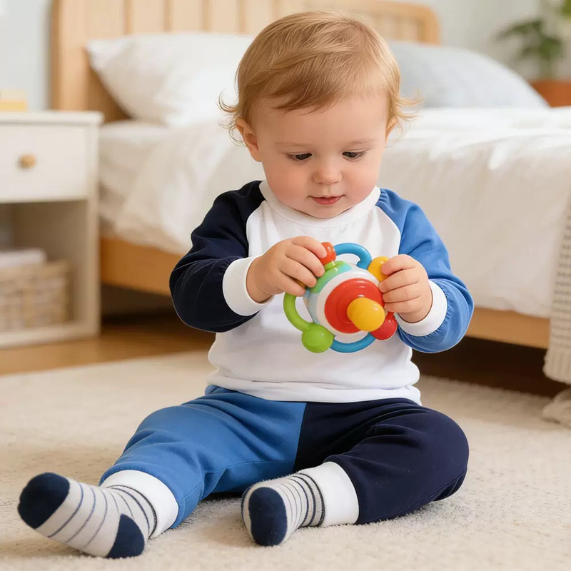 2023 Spring and Autumn New Baby Yuanyang Pants Pajamas Set Big Children Home Clothes Casual Boys and Girls Two-Piece Set