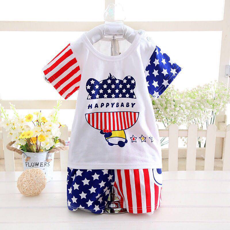 Baby Mandarin Pants 2020 New Boy 0-1-2 Year Old Boy Short Sleeve Baby Boy Yang Pie summer Two children