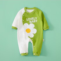 Baby Mandarin duck clothes spring and autumn long sleeves men climbing suit 6 months baby girl cotton autumn dress newborn jumpsuit