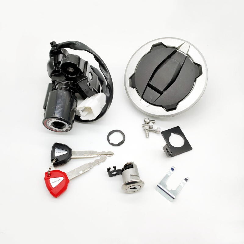 Suitable for Ninja Kawasaki Ninja Z400 Ex400 18-23 Years, Motorcycle Lock, Set Lock, Ignition Lock, Fuel Tank Lock