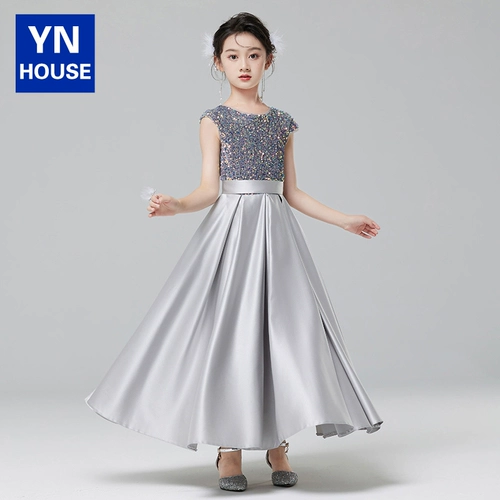 Вечернее платье, элитный наряд для музыкальных выступлений, детский костюм, наряд маленькой принцессы, подходит для подростков