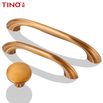 Tianu cabinet handle modern simple retro handle dumb black European wine cabinet door wooden door drawer handle