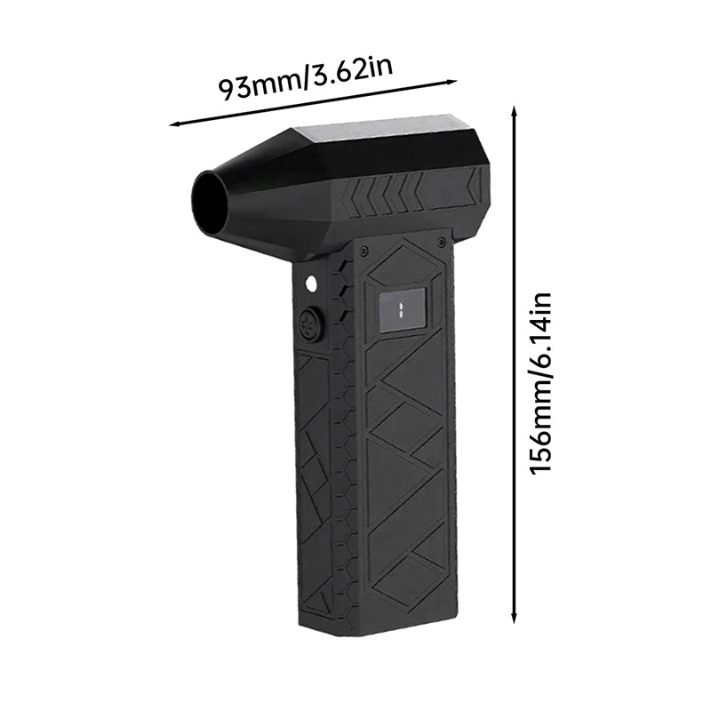Mini Fan Handheld Electric Turbine Violent Fan 180000Rpm Brushless Motor with Display Flashlight