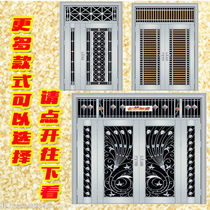 304 stainless steel door entry door Stainless steel anti-theft door Balcony door outdoor door double door four door mother and child