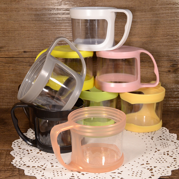 White insulation cup lid with hand cup cover insulation kettle cover cover with cover lid accessories