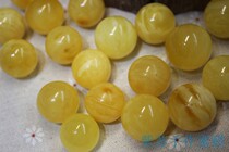 Original mine Baltic beeswax Russian full of honey chicken oil yellow white nectar polished 20-35mm large round beads