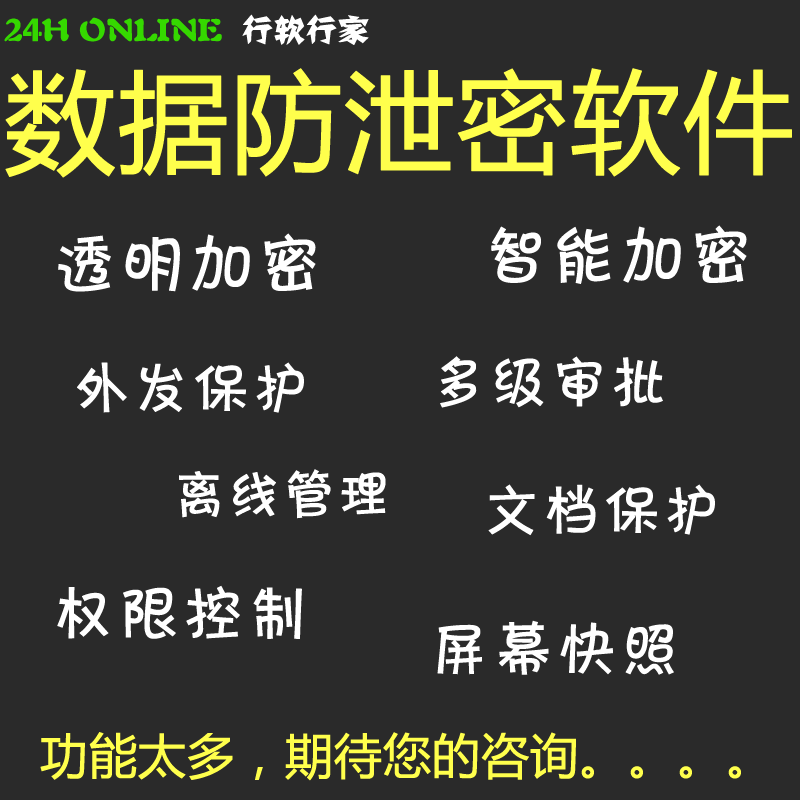 Enterprise data anti-leak drawing encryption office document encryption network encryption software file outgoing protection