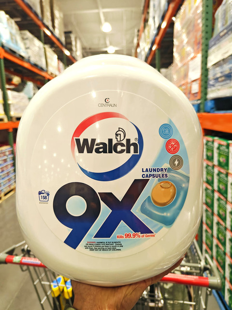 Walch Antibacterial Laundry Pods 9X Powerful Stain Removal Concentrated 99.9% Antibacterial