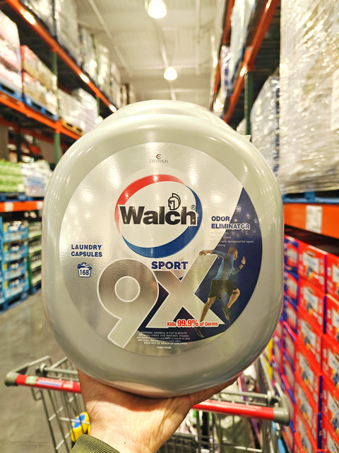 Walch Antibacterial Laundry Pods 9X Powerful Stain Removal Concentrated 99.9% Antibacterial