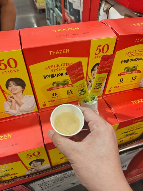 Ningbo Costco Korean Teazen Apple Cider Vinegar Powder Solid Drink Has a Refreshing Taste and Relieves Greasy