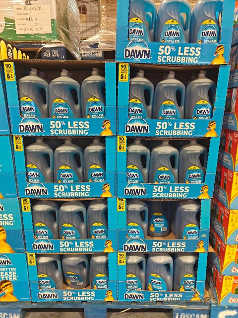 COSTCO DAWN imported concentrated dishwashing liquid 2.66L large bottle super effective decontamination liquid cleaner