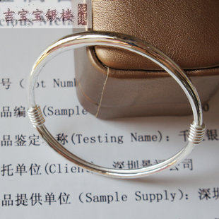 99 sterling silver glossy round belly silver bracelet six-layer capuchin sterling silver bracelet for women 25 grams hot sale