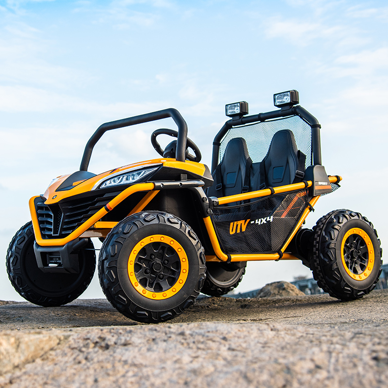 24v steel frame children's electric car four-wheel off-road car can sit adults and children toy car large two-seater remote control