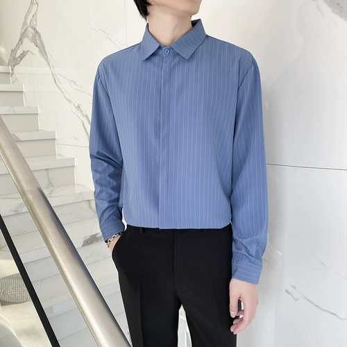 Летний пиджак классического кроя, рубашка, изысканный стиль, с рукавом, в корейском стиле