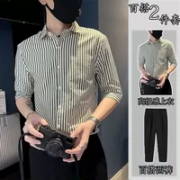 Зеленые полоски + брюки