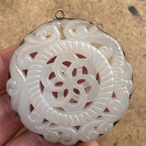 Antique Hetian jade Xiu jade stone carving crafts antique jade old jade Han Dynasty jade pendant collection jade pendant nostalgic