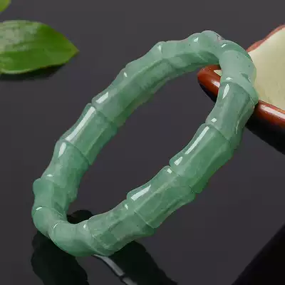 Tangling jade bracelet Bamboo joint bracelet Jade bracelet Men and women jewelry jade bracelet