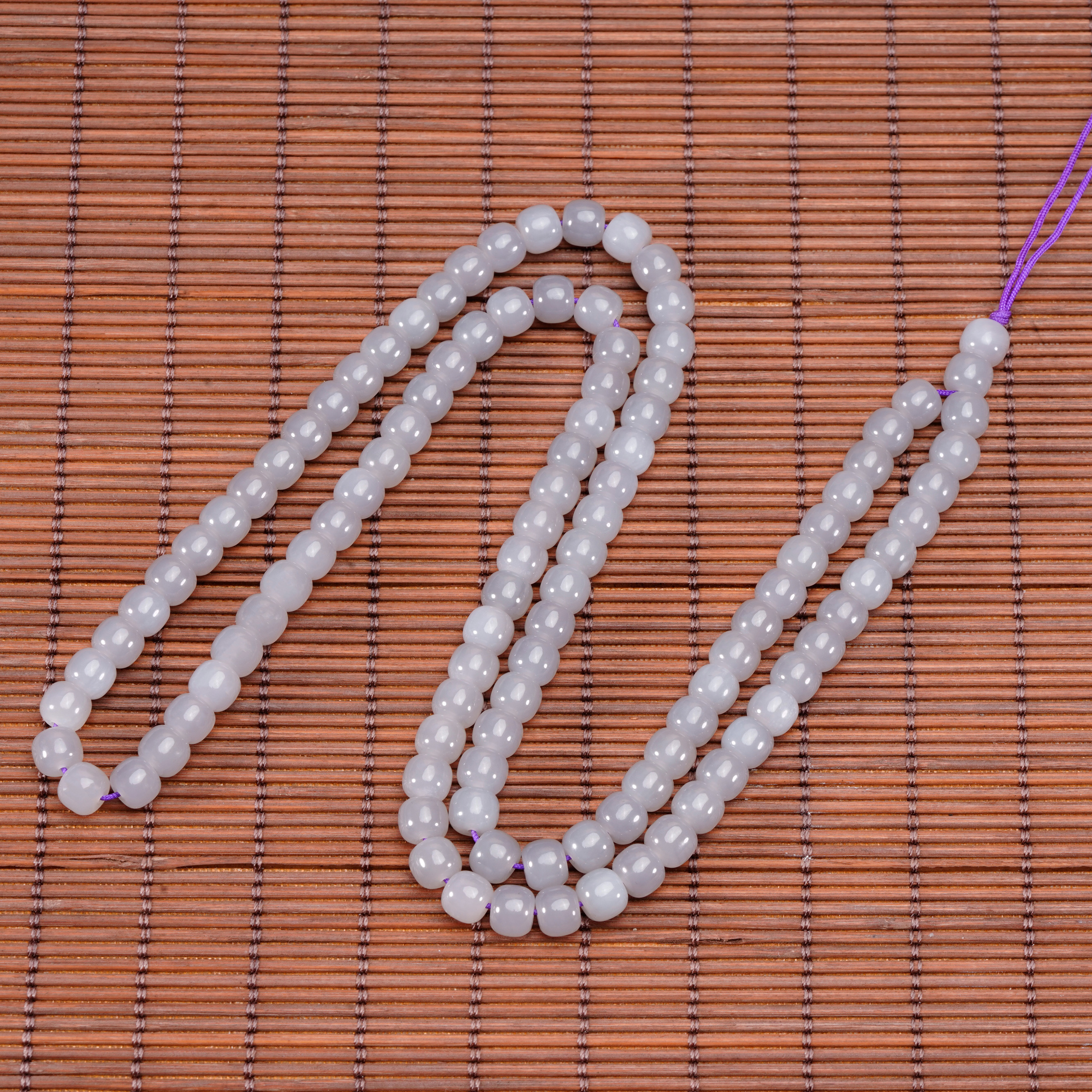 And Tian Yuseed Smoke Purple Old Type Hanging Necklace 6 * 7 Female 108 Buddha Pearl Necklace transfer Pearl Pendant Hanging Rope Jewels