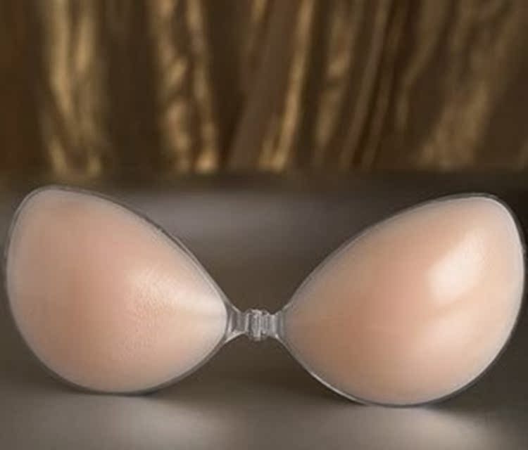 Váy cưới dày chống trượt dán ngực núm vú silicone vô hình áo ngực nhỏ ngực tập hợp đồ lót bơi gợi cảm dán ngực dạng cuộn