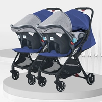 Роскошная синяя тележка, корзина, автоматический набор для близнецов, делюкс издание