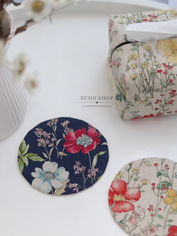 Echo handmade imported cotton and linen cloth art paper towel set simple Nordic pumping paper bag box bag room home