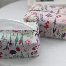 Echo Handmade Imported Cotton and Linen Fabric Tissue Cover Simple Nordic Paper Bag Cover Box Bag Room Home Furnishing