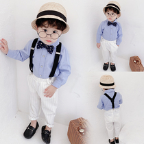 Childrens suits suit the babys birthday Little Western suit Ocean Gas Three sets of boys Korean version Playboy wedding gown Spring and autumn
