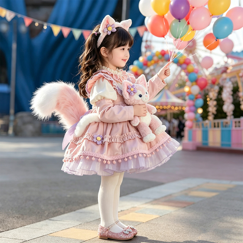 Girls Cosplay Lina Belle Dress Kidsren's Halloween Costume Disney Outfit Lolita Princess Dress Girls Cosplay Lina Belle Dress Kidsren's Halloween Costume Disney Outfit Lolita Princess Dress