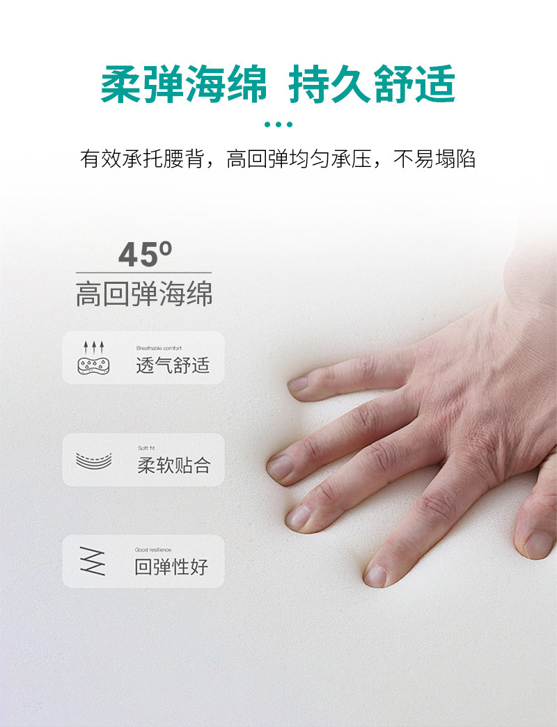 Тюфяк пены памяти 睡美佳比利时天丝面料家用床垫透气独立袋静音独立弹簧记忆棉床垫 3