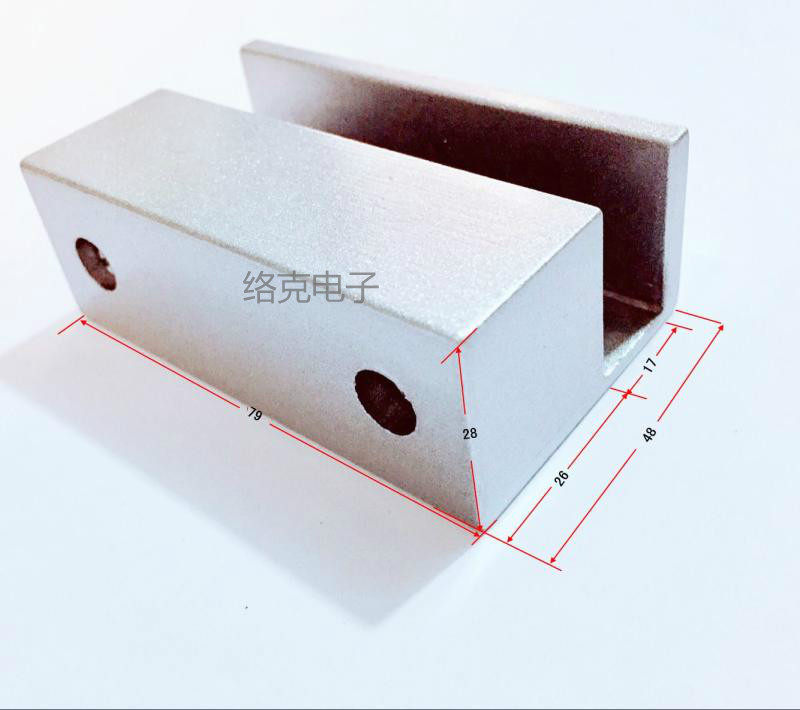 YGS-600 electric mortise lock matching glass door clamp access control electric mortise lock door clamp up and down frameless glass door clamp