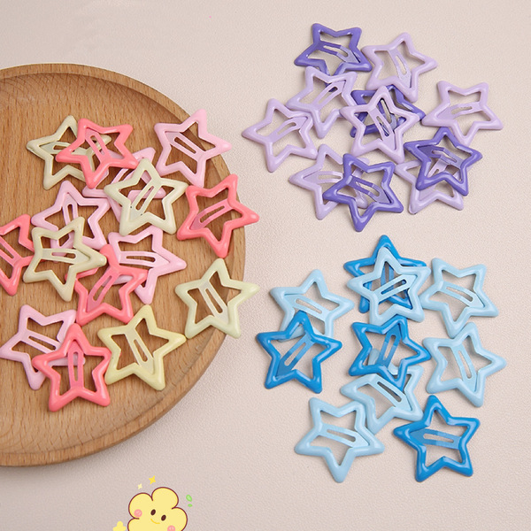 Y2K Dopamine Five-Pointed Star Hair Clip Bb Clip Kidsren's Cute Girly Heart Side Clip Bangs Forehead Small Clip — 2