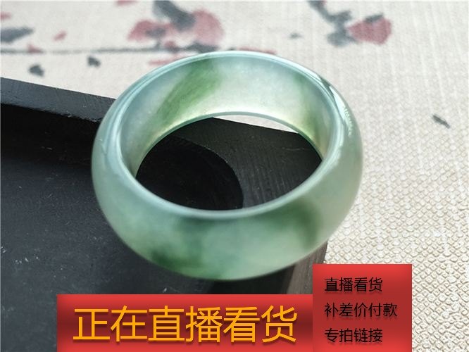 Tongko Live Emerald Finger Ring Fingertips FingerRoad Passover Interface Saddle Seal Men and Women Putting Pieces of Jade Bracelet