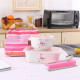 hộp cơm điện bear dfh – s2123 Picnic trái cây salad với nhân viên văn phòng với nắp hộp ăn trưa bằng gốm tấm lưới bát sứ lò vi sóng hình chữ nhật - Hộp cơm điện sưởi ấm ủ cơm cắm điện