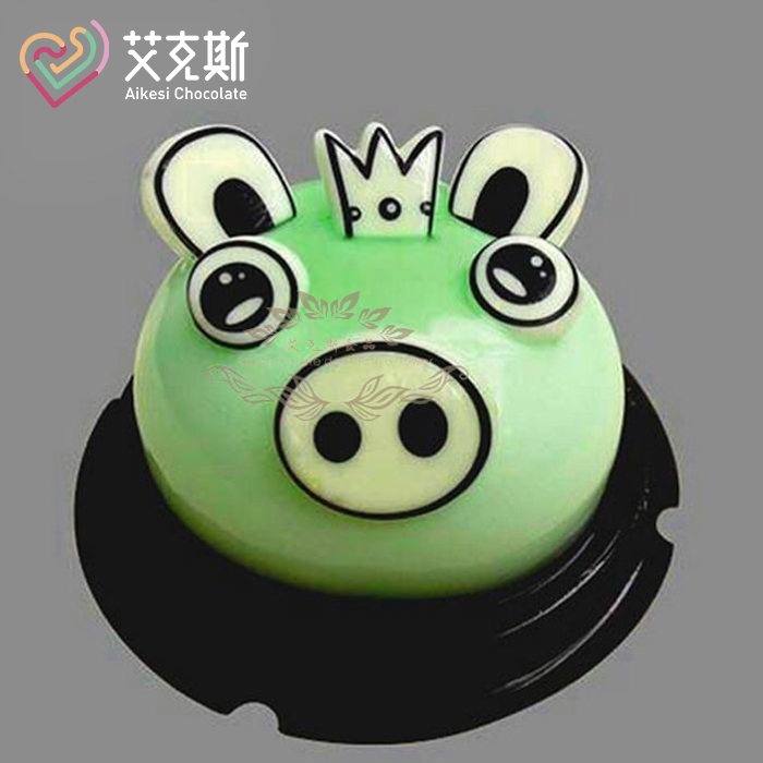 Cake Decoration Pig Accessories Chocolate Pig Accessories Children's Creative Diy Material Plug 4 inch Pig 6 sets