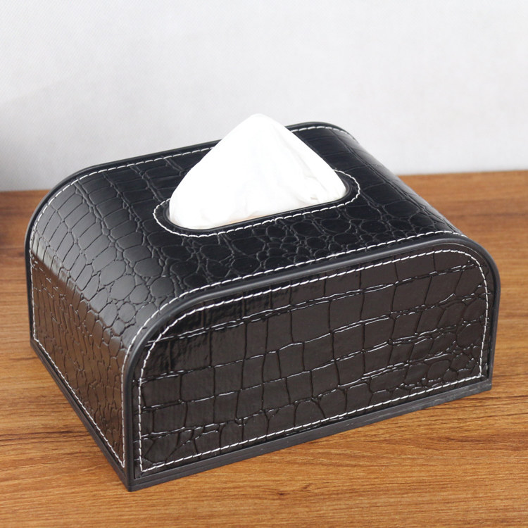 Rijan Au Style Home Leather Tissue Box Living-room Minima Toilet Paper Box Napkin Box Little Creative Home Vehicular