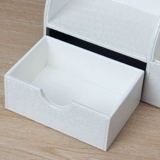 Белая универсальная настольная коробка для хранения, мобильный телефон, пульт, деревянные канцтовары