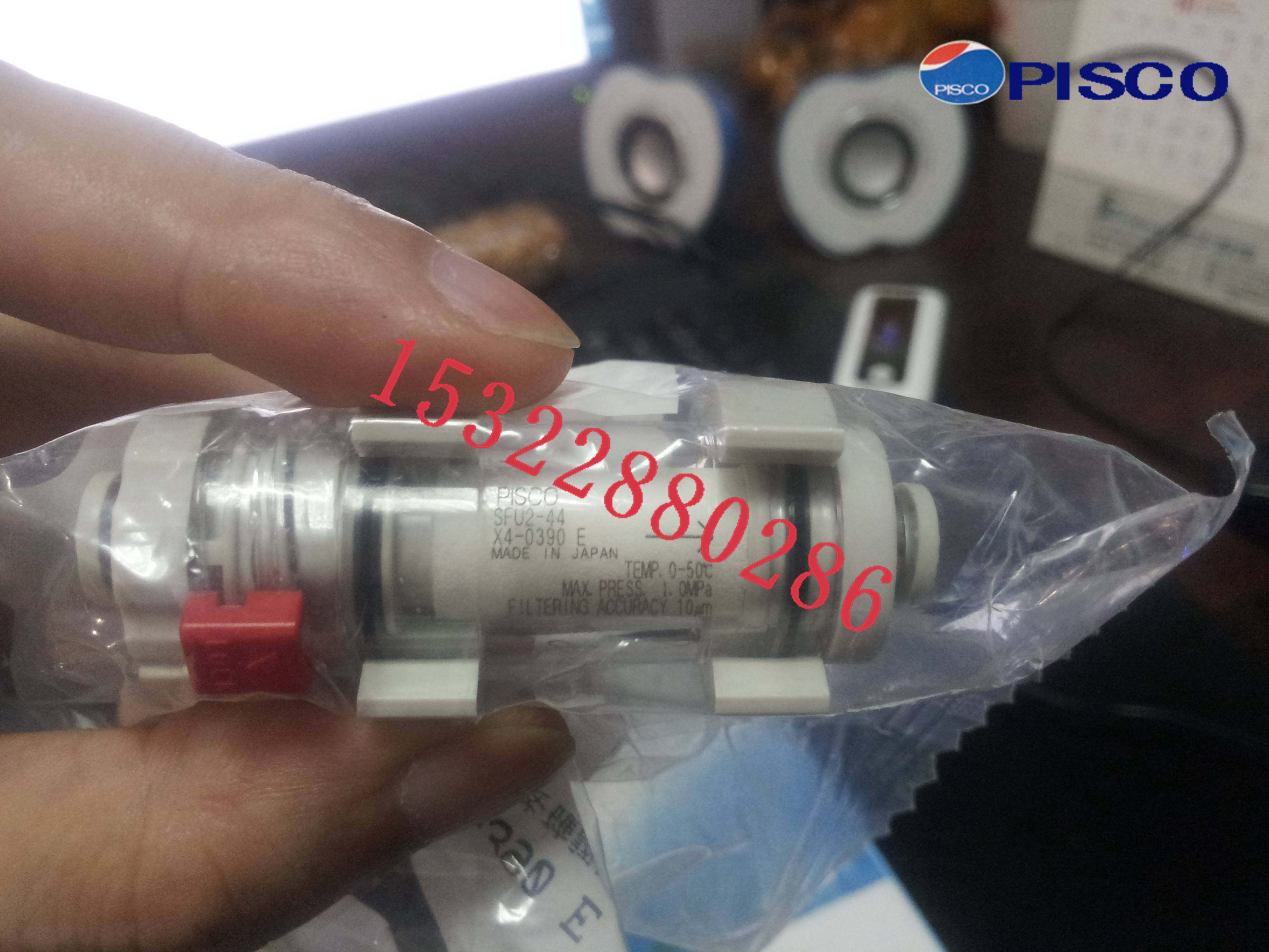 空气过滤器SFU2-44日本PISCO(碧铄科、匹士克)全新原装正品销售