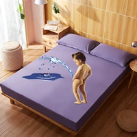 Хлопковая водонепроницаемая кровать, сиреневая простыня