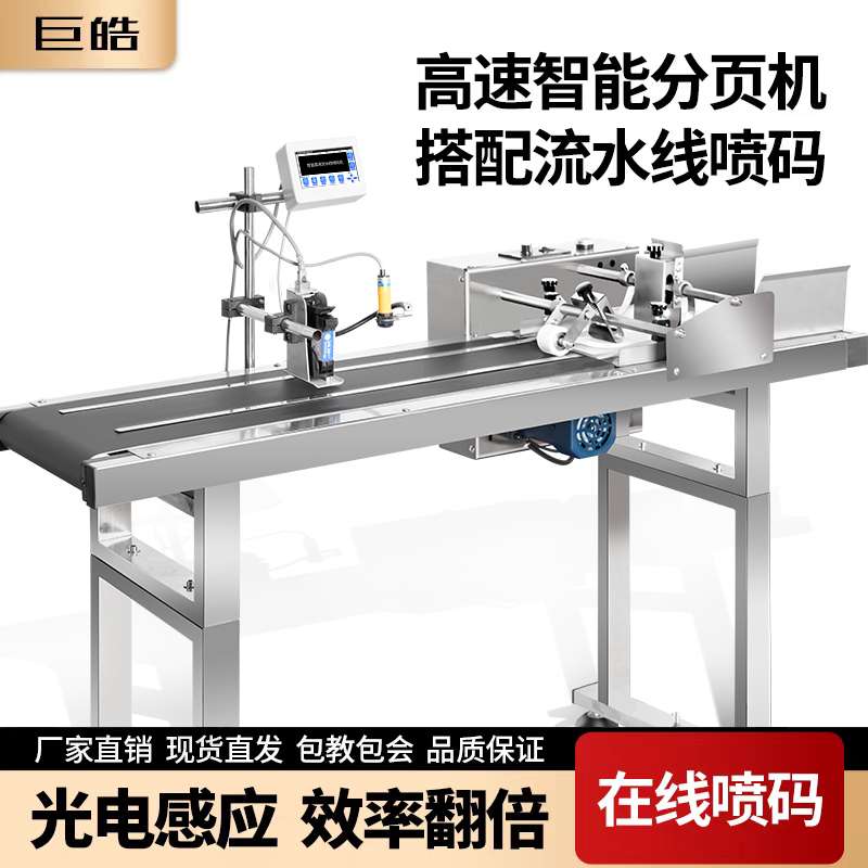 Fully Automatic Intelligent Carton Paging Machine, Plastic Bag Coding Machine, Packaging Bag Inkjet Printer, High-Speed Separation Machine for Assembly Line