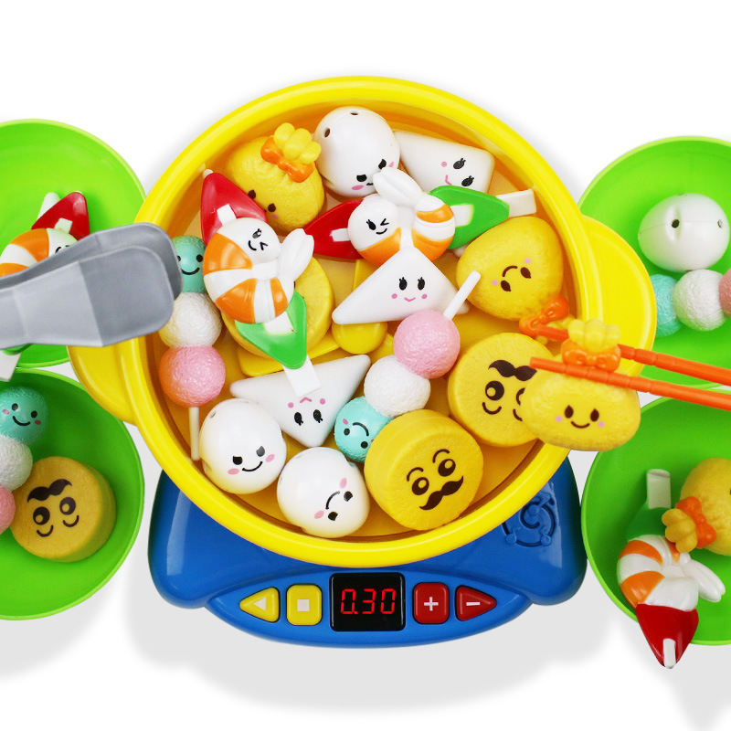Douyin same chopsticks training Amdo chopsticks Shun Shunda toys children pretending to be home wine simulation kitchen hot pot Dale
