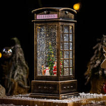 Christmas Christmas Eve Rotation Music box Water crystal ball Eight soundboxes Girls send people gifts Childrens birthday small gifts