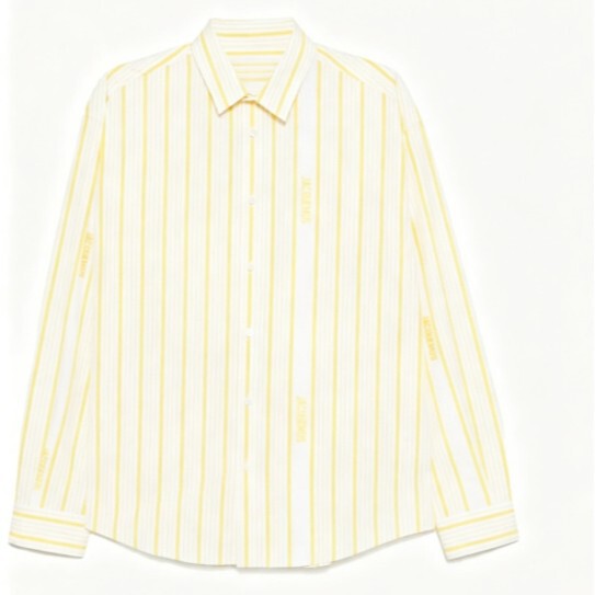 In-Stock 26Th Early Spring Striped Long-Sleeve Shirt Basic Style Turn-Down Collar Casual Jacquemus Shirt Unisex