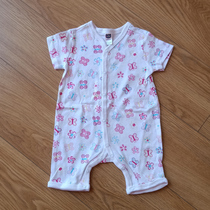 Foreign trade French single tail single female baby pure cotton floral one-piece baby flat four corners climb off the code special price