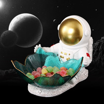 Creative astronaut fruit plate Entrance key storage decoration Living room TV cabinet desktop Astronaut home decoration