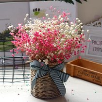 Living room dried flowers Clothing shop office decoration starry flowers Rattan flower basket knickknacks Home accessories ornaments