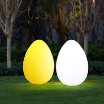 LED egg-shaped luminous tumbler outdoor waterproof creative beat color change interactive drainage beauty Chen device decorative lamp