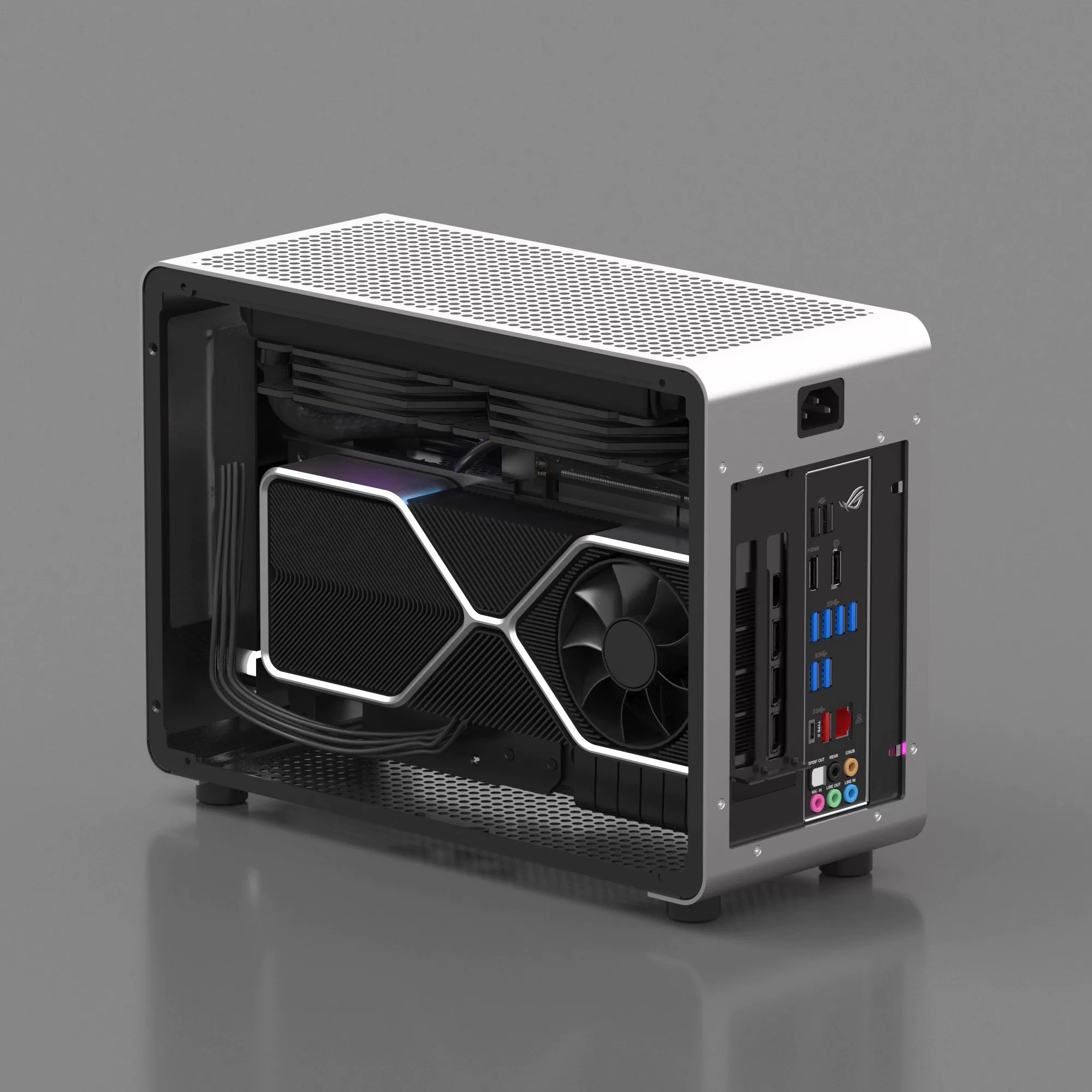 Корпус GEEEK G1PRO мини водяного охлаждения поддерживает ITX мини-кейс на 240 водяного охлаждения включая набор с питанием