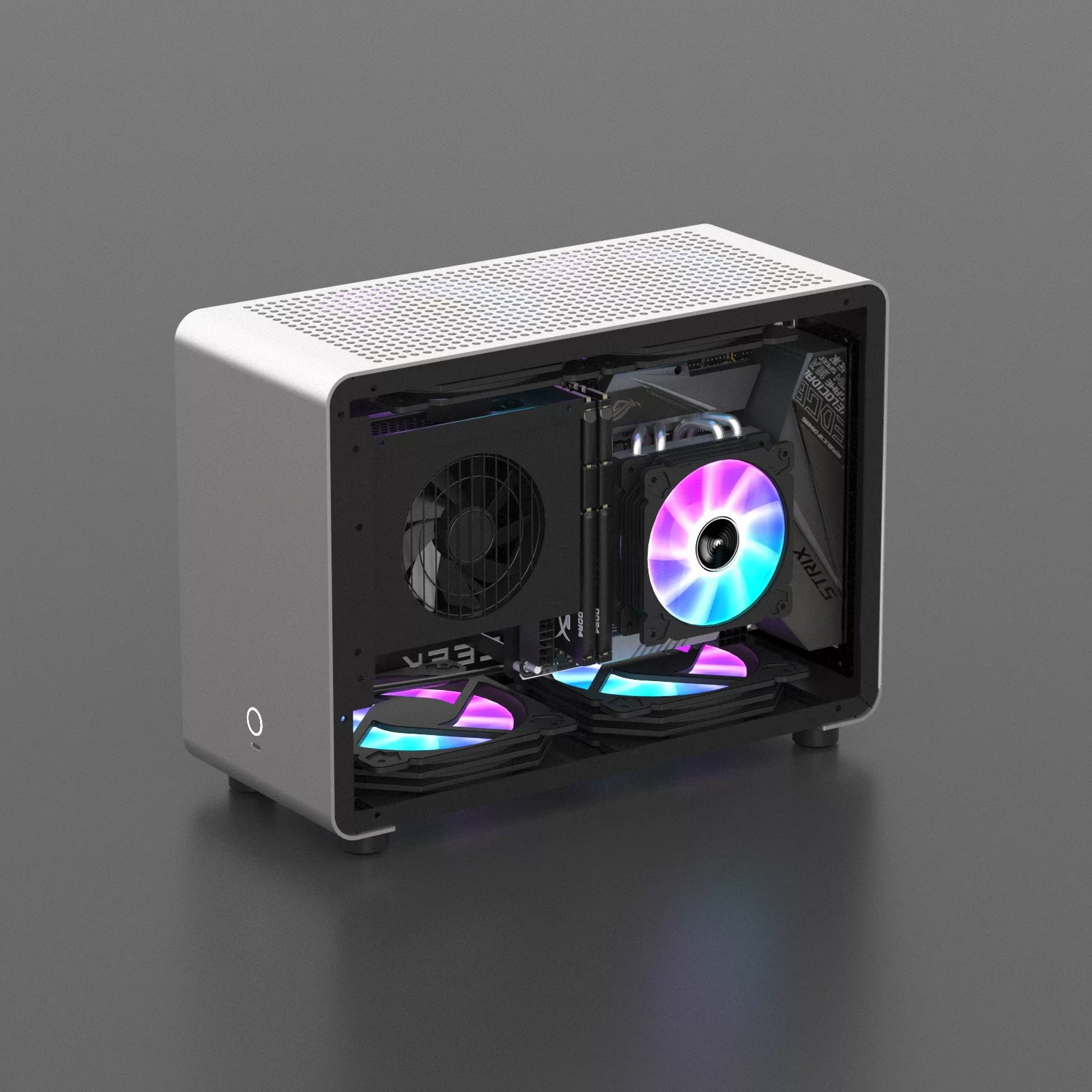 Корпус GEEEK G1PRO мини водяного охлаждения поддерживает ITX мини-кейс на 240 водяного охлаждения включая набор с питанием