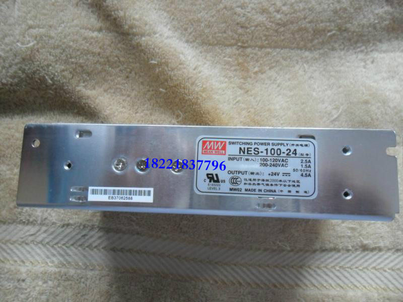MW Taiwan Mingwei switching power supply NES-100-24 transformer single group 24v output 4 5A