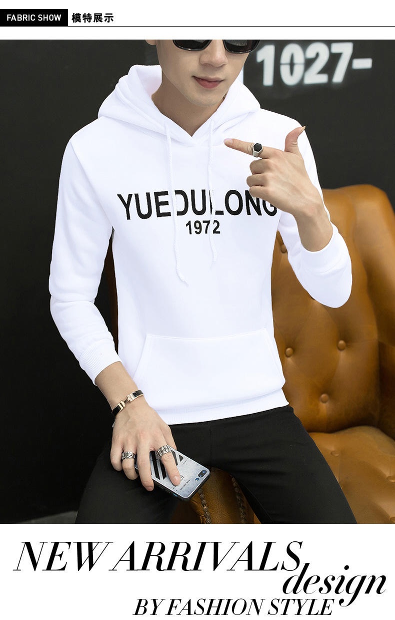 Áo len cao cổ mùa thu nam giới Hàn Quốc Slim Thanh niên áo hoodie phù hợp với xu hướng mùa xuân và mùa thu cho các cặp đôi áo khoác bomber